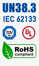UN38.3-IEC62133-UL-RoHS certification