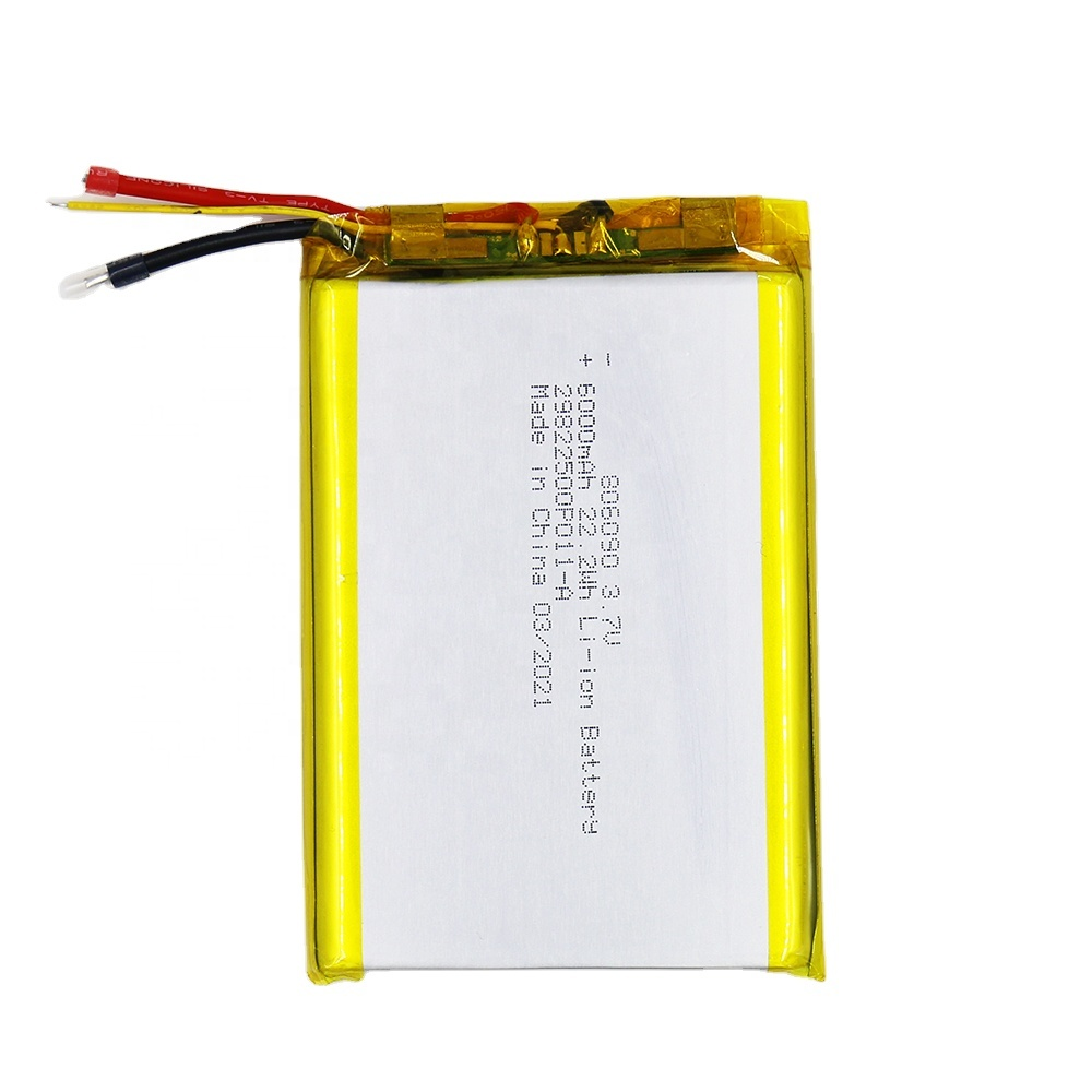 3.7V Standard Li Polymer Battery 6000mAh+