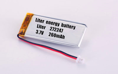 Rechargeable Lithium ion Polymer Battery Liter 272247 3.7V 260mAh 0.962Wh Battery With JST SHR-02V-S-B Connector
