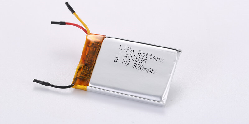3.7V Rechargeable Li Polymer Battery Liter 402535 320mAh