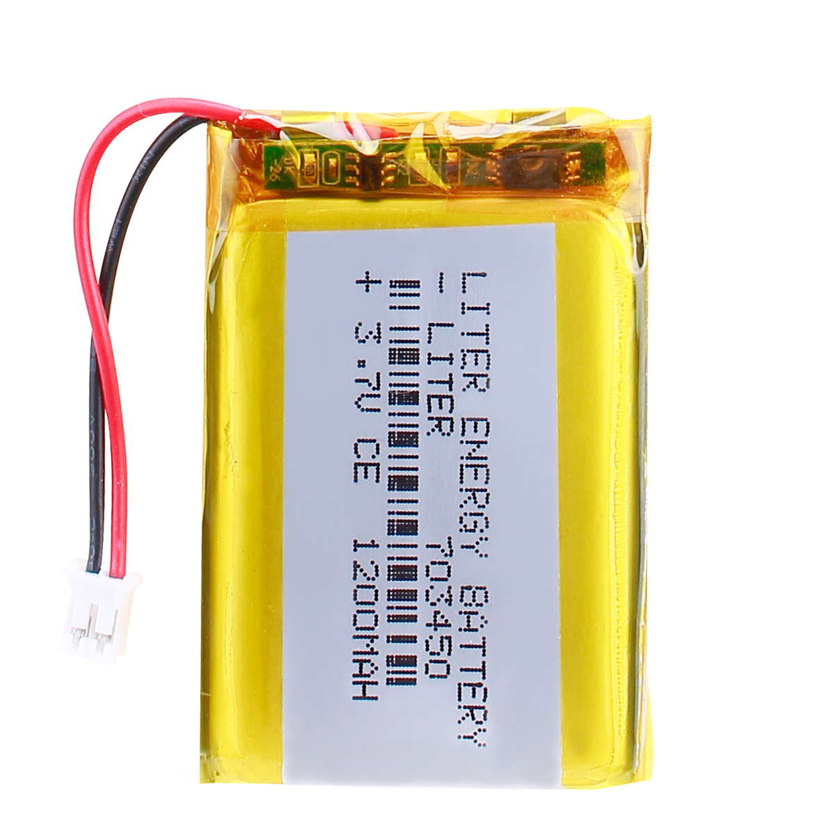 100pcs Lithium Polymer Battery liter 703450 3.7V 1200mAh With PCM & Wires